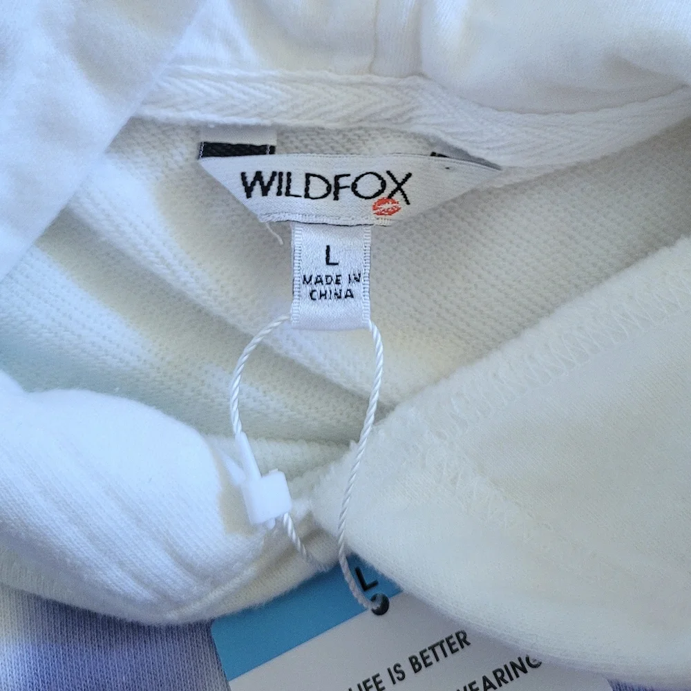Wildfox🦊 Periwinkle Tie Dye☮️ Hoodie - NWT - Picture 4 of 16
